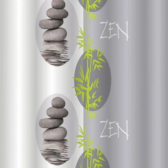 Штора для ванной САНАКС 01-65 180x180 Zen серая