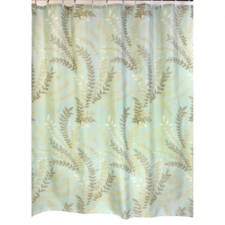 Штора для ванной ZALEL 1344 180x200 (бежевый фон) без колец