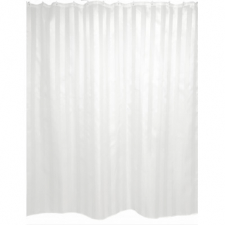 Штора для ванной ZALEL YQL-8-White-2 180x200 (белый фон) 100%  полиэстер эконом 