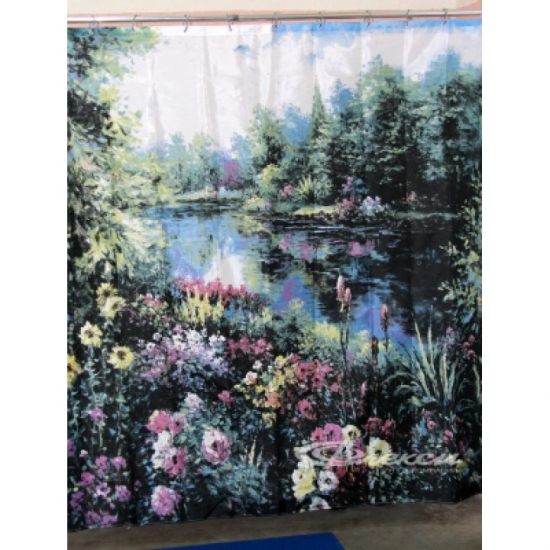 Штора для ванной ZALEL YQL-DX-043 Фотопринт 180x180 Flower 