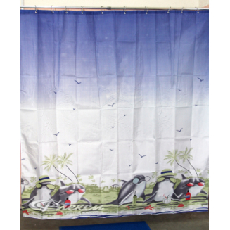 Штора для ванной ZALEL YQL-DX-051 Фотопринт 180x200