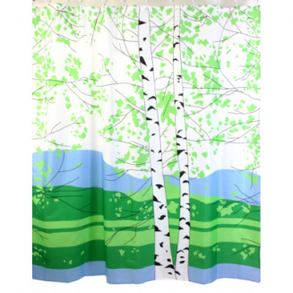 Штора для ванной ZALEL YX-2399 Фотопринт 180x200 Nature зеленая 