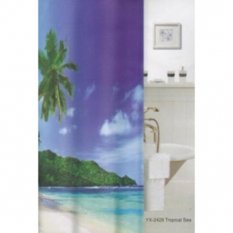 Штора для ванной ZALEL YX-2429 Фотопринт 180x180 