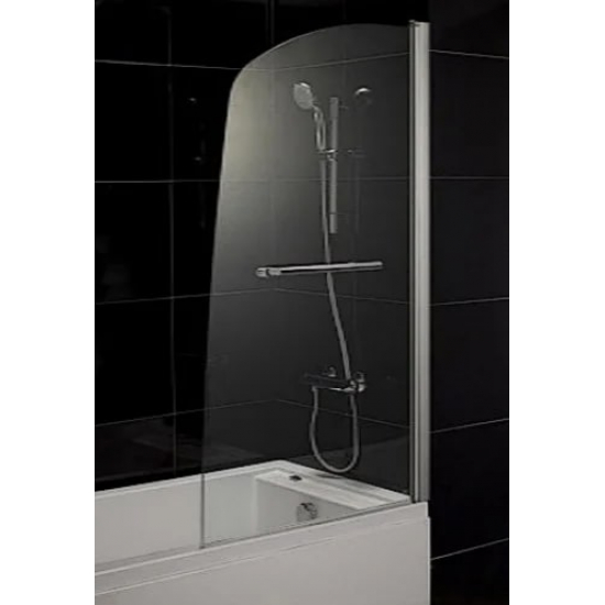 Шторка для ванны 1MarKa P-03 82x150 профиль хром, стекло прозрачное