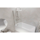 Шторка для ванны 1MarKa P-03 82x150 профиль хром, стекло прозрачное