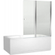 Шторка для ванны AQUANET Alfa 4 NF6222-pivot 122x140