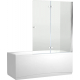 Шторка для ванны AQUANET Beta 4 NF6222-hinge 122x140