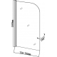 Шторка для ванны AQUANET SG-750 75x150
