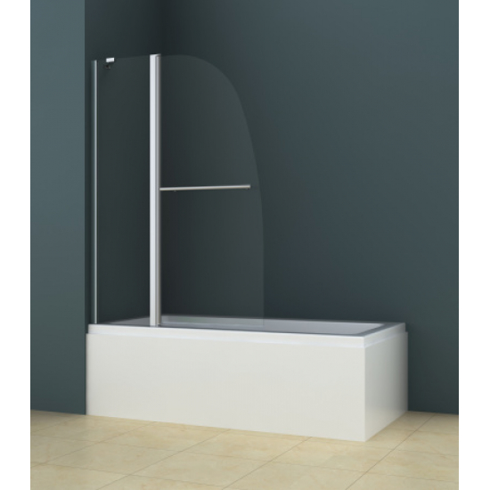 Шторка для ванны AZARIO BOSTON (70+30)x140 хром с поручнем