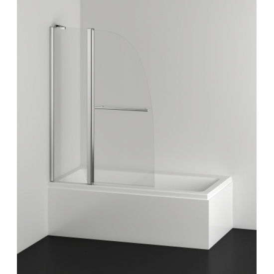 Шторка для ванны AZARIO BOSTON (70+30)x140 хром с поручнем