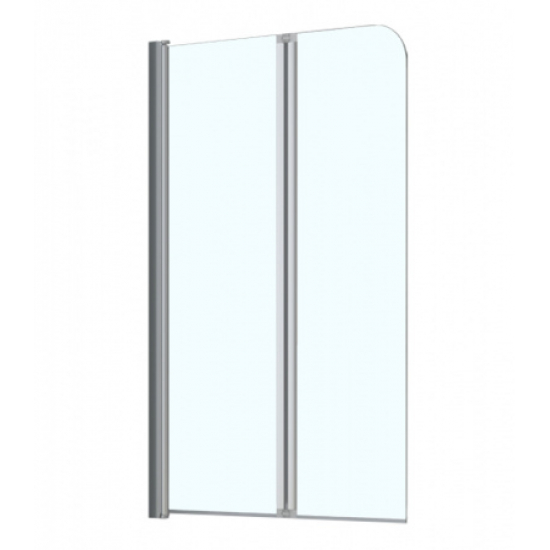 Шторка для ванны AZARIO BOSTON 80 (41,5+38,5)x140 хром