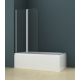 Шторка для ванны AZARIO BOSTON 80 (41,5+38,5)x140 хром