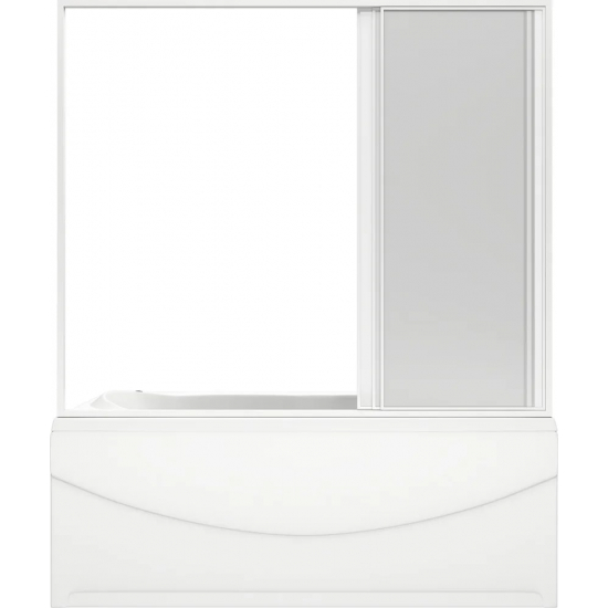 Шторка для ванны BAS Ахин, Мальта, Атланта, Нептун 170x145 (3 створки пластик)