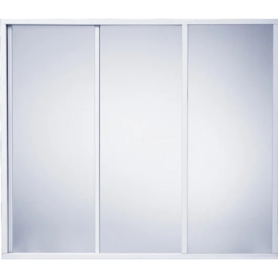 Шторка для ванны BAS Ахин, Мальта, Атланта, Нептун 170x145 (3 створки пластик)