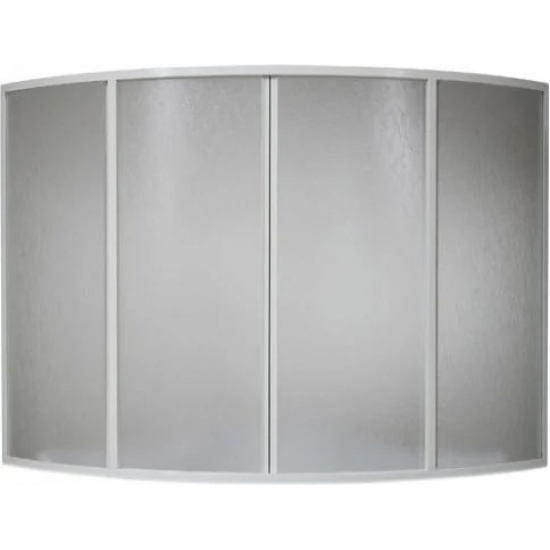 Шторка для ванны BAS Алегра 150x145 (4 створки пластик)