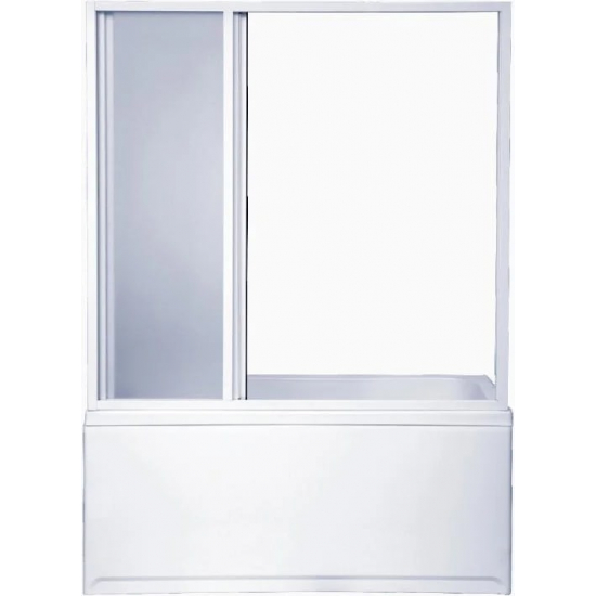 Шторка для ванны BAS Бриз, Верона, Ибица 150x145 (3 створки пластик)