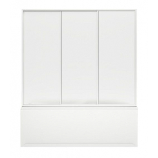 Шторка для ванны BAS Бриз, Верона, Ибица 150x145 (3 створки стекло прозрачное)