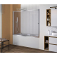Шторка для ванны BAS Good Door SCREEN WTW-160-G-CH 160x140 грейп