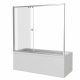 Шторка для ванны BAS Good Door SCREEN WTW-160-G-CH 160x140 грейп