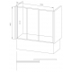 Шторка для ванны BAS Good Door SCREEN WTW-160-G-CH 160x140 грейп