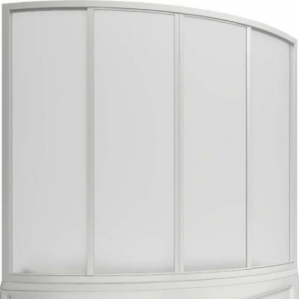 Шторка для ванны BAS Николь 170x145 (4 створки пластик)