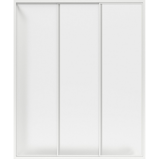 Шторка для ванны BAS Рио 105x145 (3 створки пластик)