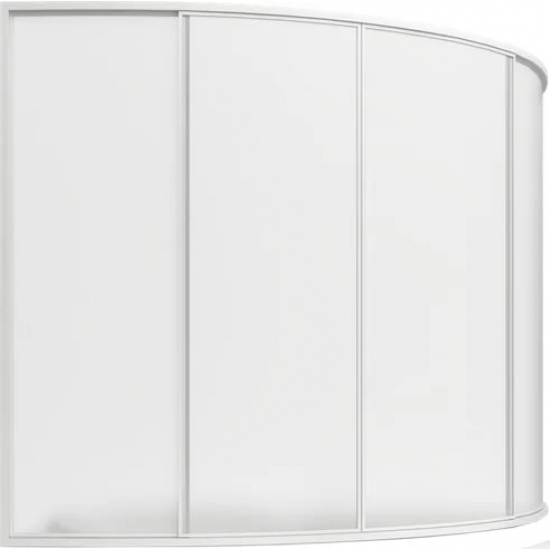 Шторка для ванны BAS Сагра 160x145 (4 створки пластик)