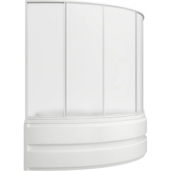 Шторка для ванны BAS Сагра 160x145 (4 створки пластик)