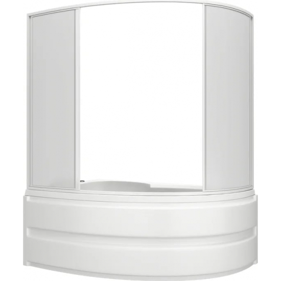 Шторка для ванны BAS Сагра 160x145 (4 створки пластик)