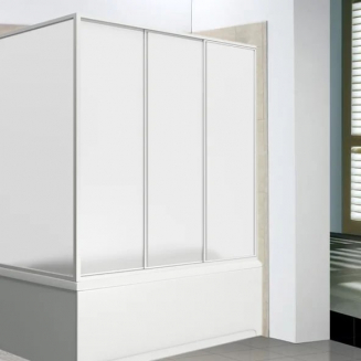 Шторка для ванны BAS Стайл, Мальдива 160x145 (3 створки пластик)