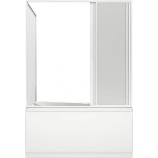 Шторка для ванны BAS Стайл, Мальдива 160x145 (3 створки пластик)