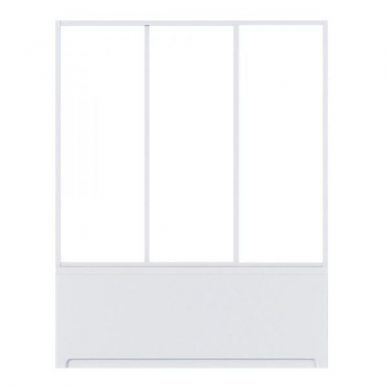 Шторка для ванны BAS Тесса 140x145 (3 створки стекло)