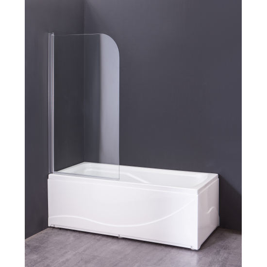 Шторка для ванны LORANTO CS-F01 120x65 прозрачное стекло 6 мм