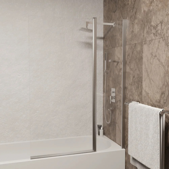 Шторка для ванны RGW Screens SC-11 100х140, профиль хром