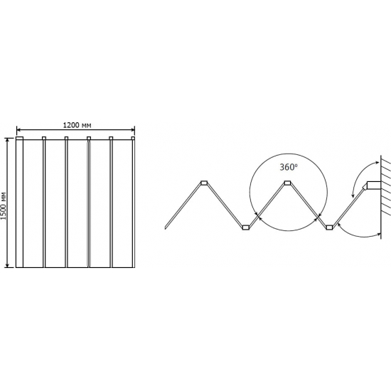 Шторка для ванны RGW Screens SC-22 1200x1500