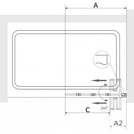 Шторка для ванны RGW Screens SC-23 800х1500