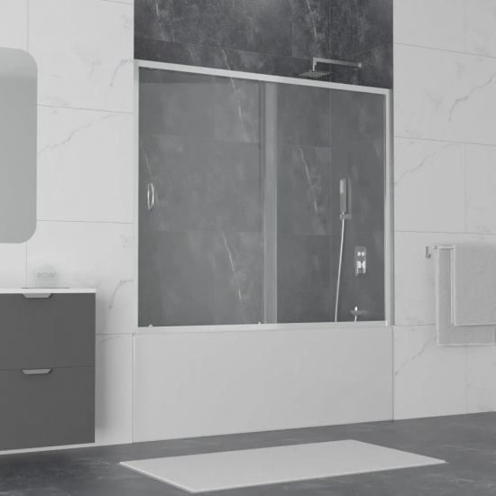 Шторка для ванны RGW Screens SC-43 150х150, профиль хром, стекло матовое