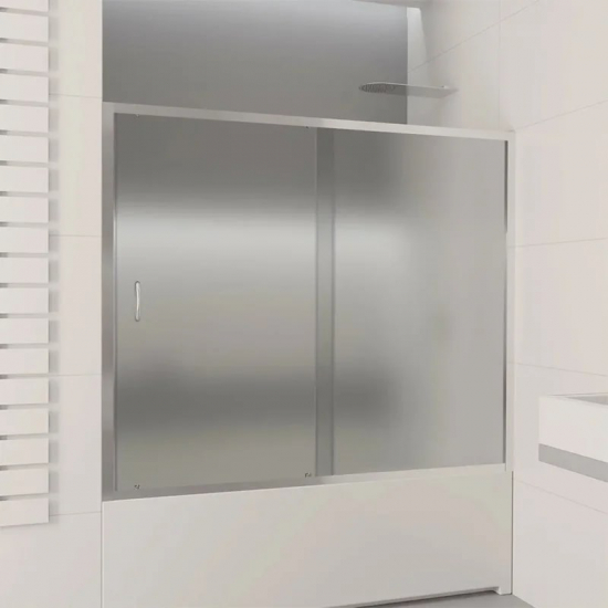 Шторка для ванны RGW Screens SC-43 150х150, профиль хром, стекло матовое