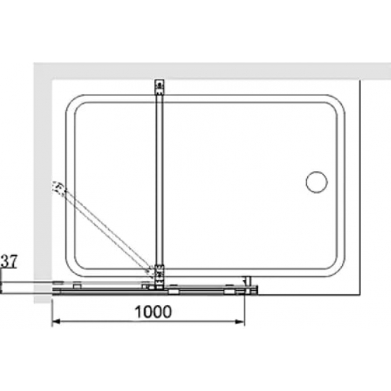Шторка для ванны RGW Screens SC-46 100х150, профиль хром