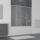 Шторка для ванны RGW Screens SC-61 1500х1500 профиль хром, стекло матовое
