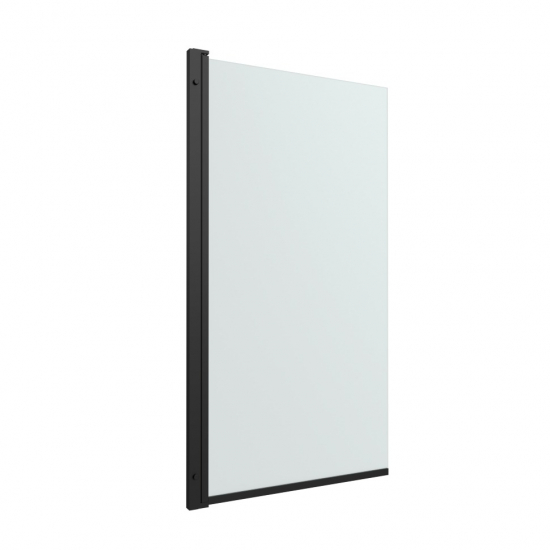 Шторка для ванны ТРИТОН Соло-Блэк 75x140, профиль черный матовый