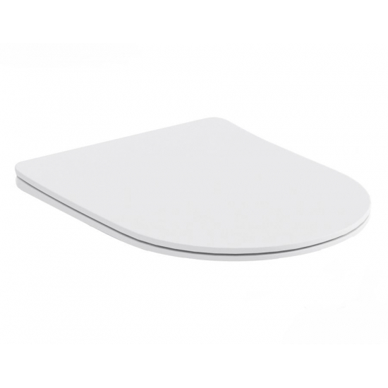 Сиденье для унитаза АКВАТЕК AQ0304-00 тонкое с микролифтом, быстросъёмное, белое