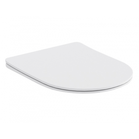 Сиденье для унитаза АКВАТЕК Европа, Вега AQ0105-MW с микролифтом, быстросъёмное, белое матовое