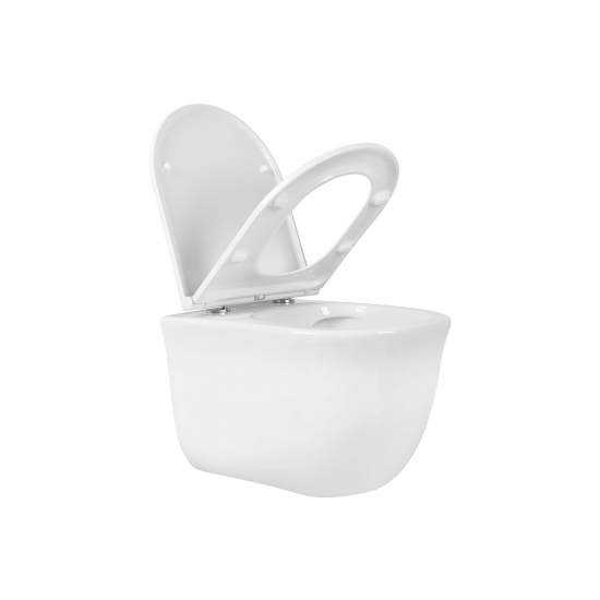 Сиденье для унитаза АКВАТЕК Классик AQ0102-00 с микролифтом, быстросъёмное, белое