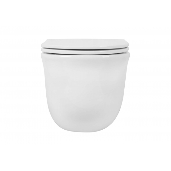 Сиденье для унитаза АКВАТЕК Классик AQ0102-00 с микролифтом, быстросъёмное, белое