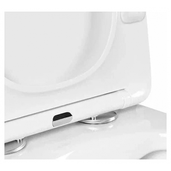 Сиденье для унитаза АКВАТЕК Либра AQ0006-00 с микролифтом, быстросъёмное, белое