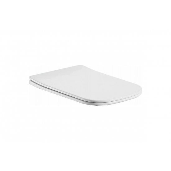 Сиденье для унитаза АКВАТЕК Либра AQ0065-00 тонкое с микролифтом, быстросъёмное, белое