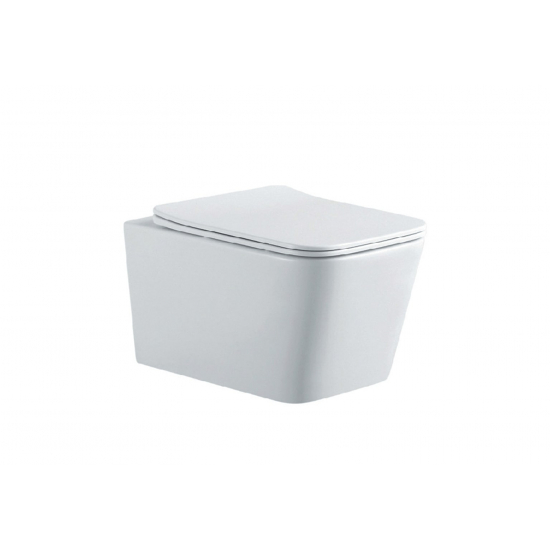 Сиденье для унитаза АКВАТЕК Либра AQ0065-00 тонкое с микролифтом, быстросъёмное, белое