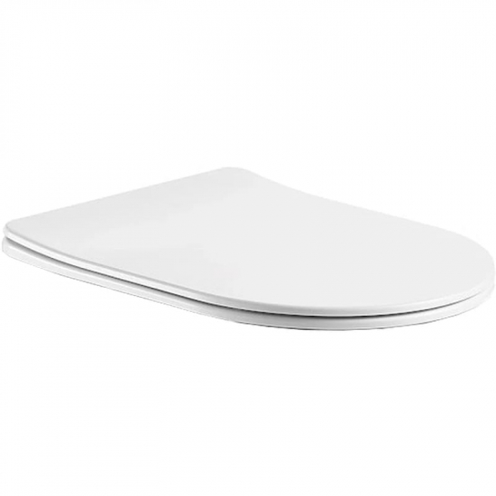 Сиденье для унитаза АКВАТЕК Оберон AQ5026-00 тонкое с микролифтом, быстросъёмное, белое