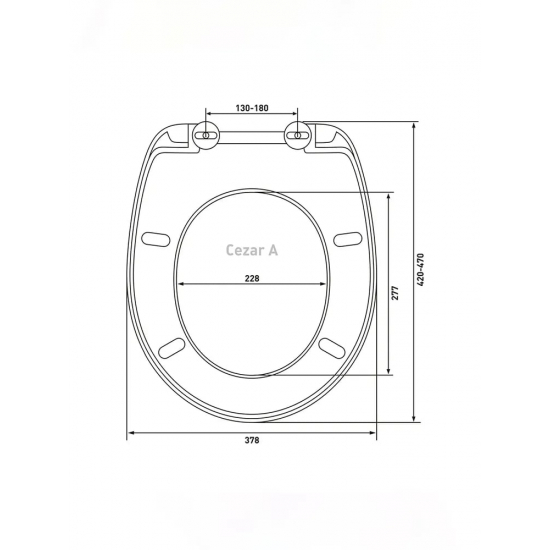 Сиденье для унитаза BERGES Wasserhaus Cezar A  